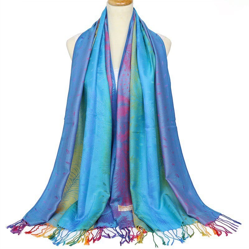 Rave-Essentials Co. Light Blue / Purple RE® Classic Cashmere Pashmina