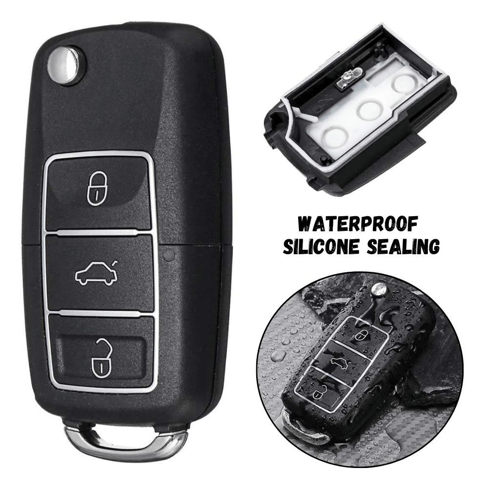 Rave-Essentials Co. Black + Waterproof Sealed Secret Stash Disguised Car Key