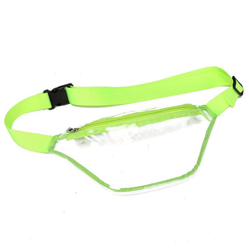 Rave-Essentials Co. Green Essential Transparent Fanny Pack
