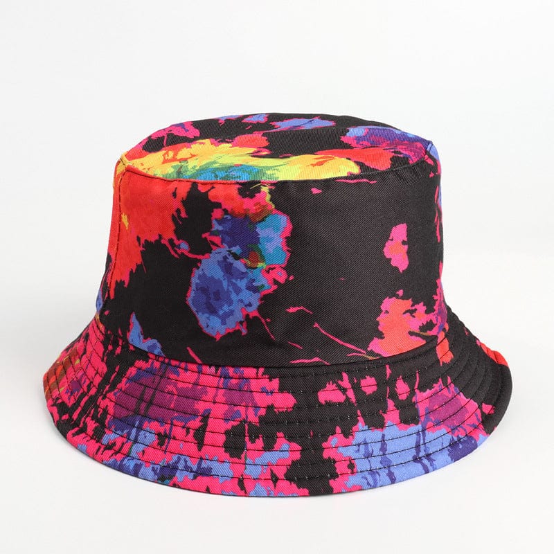 Rave-Essentials Co. Care Black red blue / M Hallucinating Trippy Bucket Hat