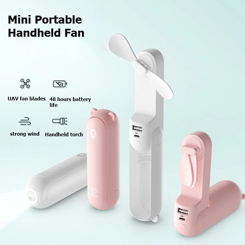 Rave-Essentials Co. Power Bank Charger + Fan + Flashlight Hybrid