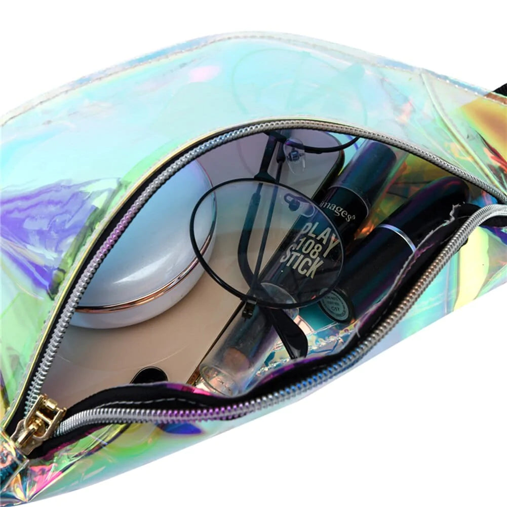 Rave-Essentials Co. Laser Symphony Semi-Transparent HOLO™ Fanny Pack