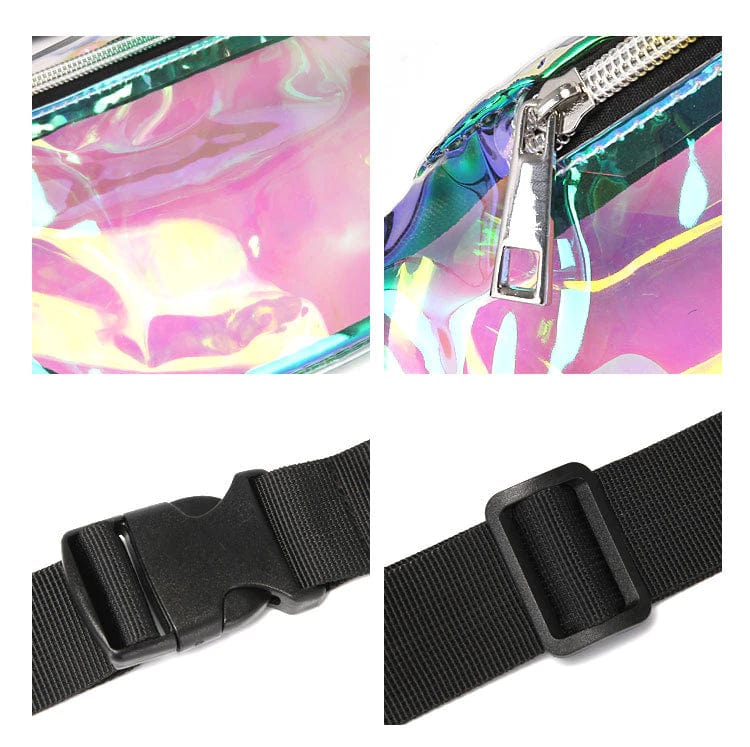 Rave-Essentials Co. Laser Symphony Semi-Transparent HOLO™ Fanny Pack